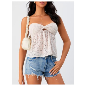 GORGLITTER Flowy Tube Top for Summer Style
