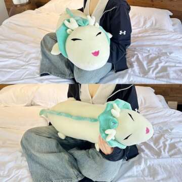 Hofun4U Dragon Plush Pillow, 41 Inch Dragon Stuffed Animals, Christmas Birthday Gift for Adults Kids...