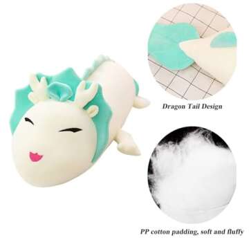 Hofun4U Dragon Plush Pillow, 41 Inch Dragon Stuffed Animals, Christmas Birthday Gift for Adults Kids Girls Boys