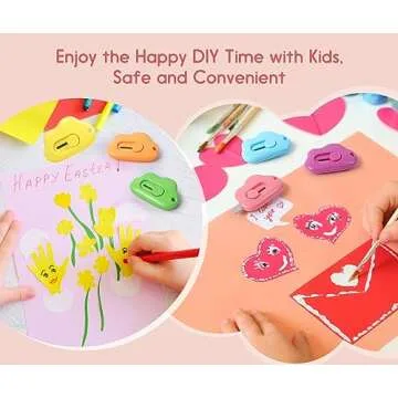 Box Cutters, 6 Pack Retractable Letter Opener, Mini Utility Knives Cloud Shaped Box Opener Envelope Slitter, Small Package Opener Paper Cutters with Keychain Hole