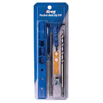 Kreg KPHJ310 Pocket-Hole Jig 310 - Small, Durable Jig for Tight Spaces - Create Perfect, Rock-Solid Joints - for Materials 1/2" to 1 1/2" Thick
