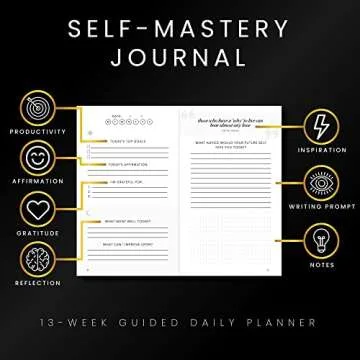 Self-Mastery Journal for Men - Gratitude Journal – 5 Minute Journal - Reflection Manifestation Jou...