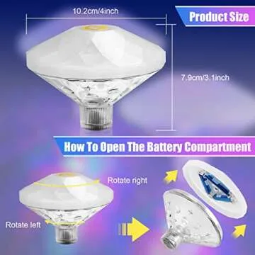 Color Changing Floating Pool Lights for Parties