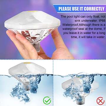 Color Changing Floating Pool Lights for Parties