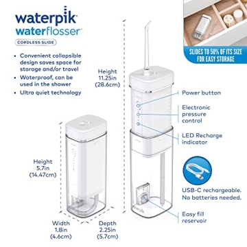 Waterpik Cordless Water Flosser for Travel - ADA Accepted