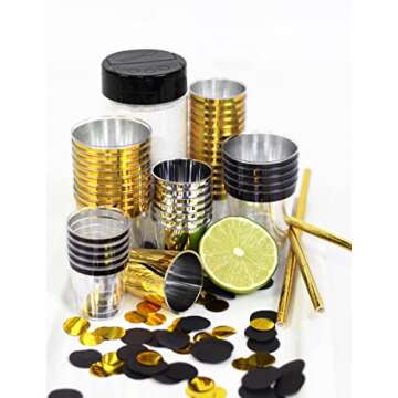 Stylish Just Artifacts 1oz Plastic Shot Glasses (120pcs)