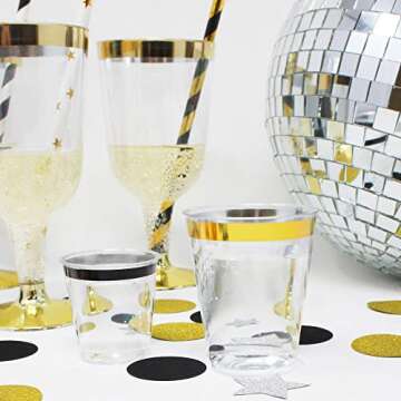 Stylish Just Artifacts 1oz Plastic Shot Glasses (120pcs)