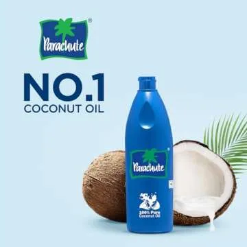 Parachute 100% Pure and Natural Unrefined Coconut Oil | No Chemicals & Added Preservatives | 18.8 fl oz