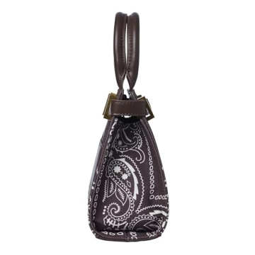 NDG Jeanne Mini Bandana Handbag 25cm in Brown