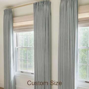 Custom Cotton Polyester Curtains for Living Room & Bedroom