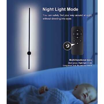 Battery Operated Wall Sconces Set of Two, USB Rechargeable Wall Lights with Remote Control, Dimmable LED Wall Lamp Indoor, 360° Rotation Wireless Lights for Living Room Bedroom Hallway, Black, 40 inch