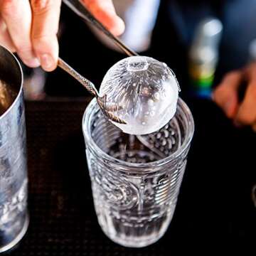 Bormioli Rocco Romantic Water Glass [Set Of 4] | 10.25 oz Premium Glass Set For Refreshments, Soda &...