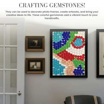 FUTUREPLUSX 5 Lb Flat Glass Marbles, 500PCS Blue Mixed Color Flat Gems Decorative Glass Stones Vase Filler Beads Table Scatter Decor