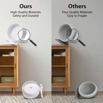 8.5" Super Silent Hamster Wheel for Hamster Exercise Wheel for Gerbil, Syrian & Dwarf, Chinchilla and More Small Animal Running Wheels with Stable Stand, White