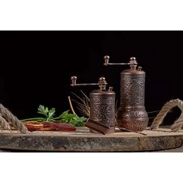 Antique Copper Herb and Spice Grinder Set for Your Kitchen