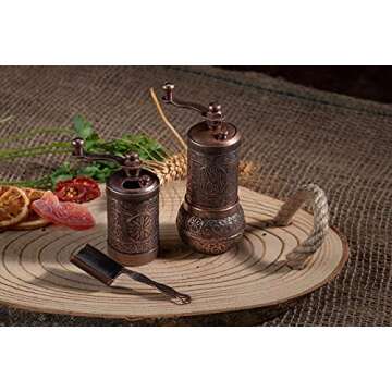 Antique Copper Herb and Spice Grinder Set for Your Kitchen