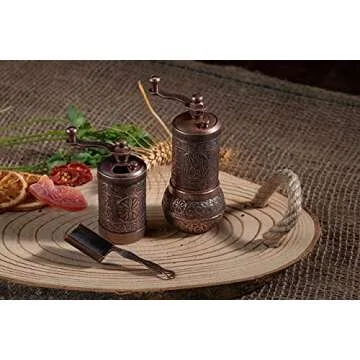 Antique Copper Herb and Spice Grinder Set for Your Kitchen