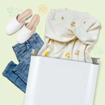 Fuxury Large Poly Mailers 19x24 Inch 100 Pack,Self Adhesive Shipping Bags for Clothing,Waterproof Shipping Envelopes Mailers Poly Package Bags for Small Business,Flexible Mailing Bags White