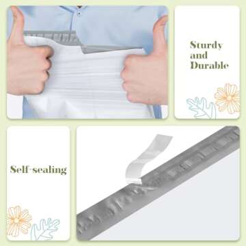 Fuxury Large Poly Mailers 19x24 Inch 100 Pack,Self Adhesive Shipping Bags for Clothing,Waterproof Shipping Envelopes Mailers Poly Package Bags for Small Business,Flexible Mailing Bags White