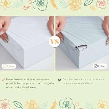 Fuxury Large Poly Mailers 19x24 Inch 100 Pack,Self Adhesive Shipping Bags for Clothing,Waterproof Shipping Envelopes Mailers Poly Package Bags for Small Business,Flexible Mailing Bags White