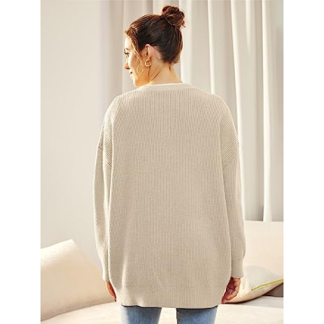 AUTOMET Womens Trendy Oversized Cashmere Cardigan