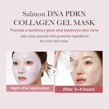 medicube Pink Glass Glow Skin Trio - Salmon DNA PDRN pink collagen jelly gel mask (4ea) + PDRN Pink ...