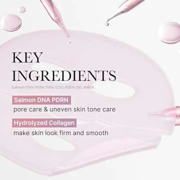 medicube Pink Glass Glow Skin Trio - Salmon DNA PDRN pink collagen jelly gel mask (4ea) + PDRN Pink Peptide Serum, Pink glow serum 50ml +Collagen Jelly Cream-50ml