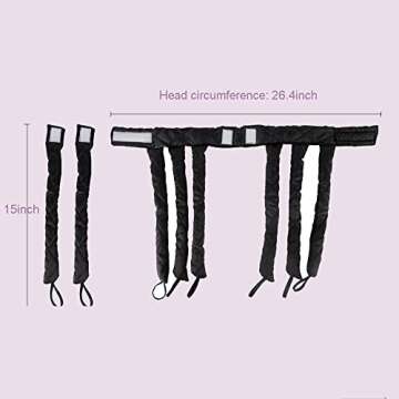 BUKBUVLO Heatless Hair Curlers No Heat Curls Roller Ribbon Curlers Headband Soft Hair Rollers for Women Girls DIY Tools Heatless Curling for Sleep in Overnight for Long Hair (Upgrade Pink)