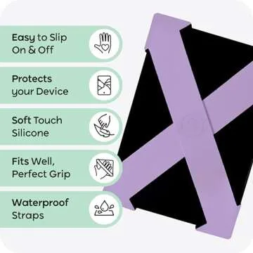 Strapsicle Hand Strap for Kindle - Holder for Paperwhite 11th Generation, 2022 & Signature Paperwhite (Pack of 2) - E-Reader Straps for Comfortable Reading Experience - Kindle Accessories & Gift