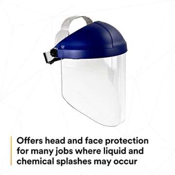 3M Ratchet Headgear with Clear Faceshield for Protection