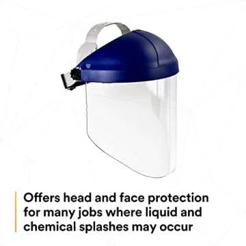 3M Ratchet Headgear with Clear Faceshield for Protection