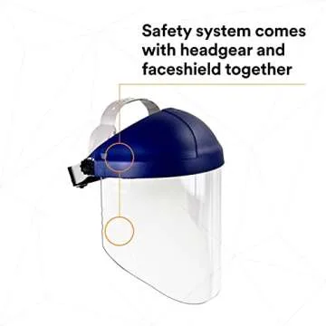 3M Ratchet Headgear with Clear Faceshield for Protection