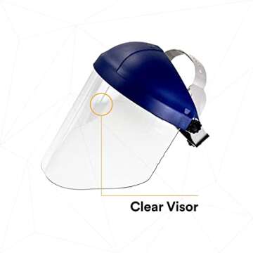 3M Ratchet Headgear with Clear Faceshield for Protection
