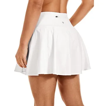CRZ YOGA Women's High Waisted Pleated Tennis Skirts Lightweight Athletic Workout Running Sports Golf...