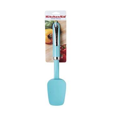 KitchenAid Silicone Spoon Spatula, Aqua Sky -