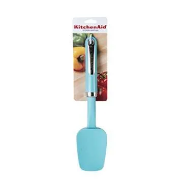 KitchenAid Silicone Spoon Spatula, Aqua Sky -