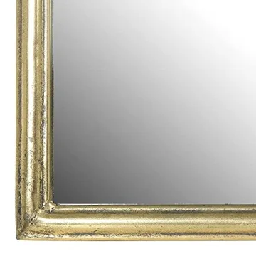 Creative Co-Op Arched Metal Framed Wall Mirror Gold