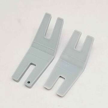 HONEYSEW 2PCS Bulky Seam Jumper Hump Jumping Button Clearance Plate Presser Foot Sewing Tool for Hus...