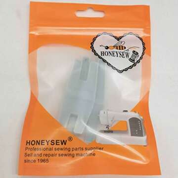 HONEYSEW 2PCS Bulky Seam Jumper Hump Jumping Button Clearance Plate Presser Foot Sewing Tool for Husqvarna Viking Brother Singer Janome and Pfaff Chunky Denim and Hemlines