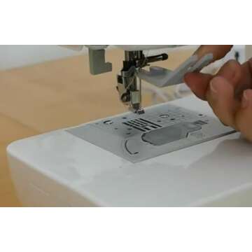 HONEYSEW 2PCS Bulky Seam Jumper Hump Jumping Button Clearance Plate Presser Foot Sewing Tool for Husqvarna Viking Brother Singer Janome and Pfaff Chunky Denim and Hemlines