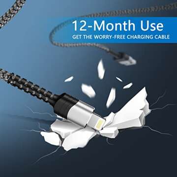 BUSFUL Lightning Cable - Fast Charging MFi Certified