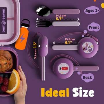 Bentoheaven Kids Travel Utensil Set - Safe & Fun