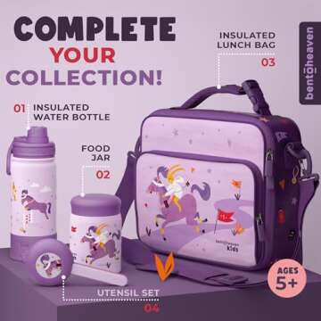 Bentoheaven Kids Travel Utensil Set - Safe & Fun