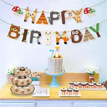 Wood-Grain 3-Tier Cupcake Stand for Themed Celebrations