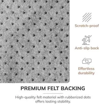 Anti-Slip Chairmat for Office - Elegant Jacquard Design