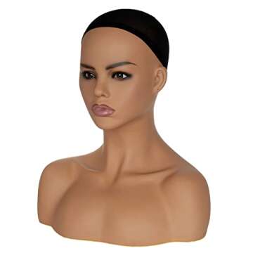 PVC Mannequin Head Model Realistic Mannequin Bust Wig Heads For Hat Wigs Sunglasses Jewerly Displaying