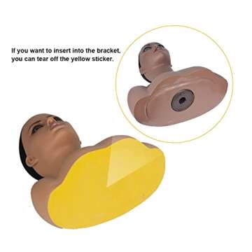 PVC Mannequin Head Model Realistic Mannequin Bust Wig Heads For Hat Wigs Sunglasses Jewerly Displaying