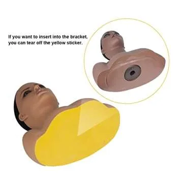 PVC Mannequin Head Model Realistic Mannequin Bust Wig Heads For Hat Wigs Sunglasses Jewerly Displaying