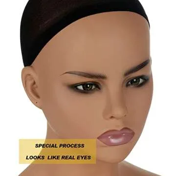 PVC Mannequin Head Model Realistic Mannequin Bust Wig Heads For Hat Wigs Sunglasses Jewerly Displaying