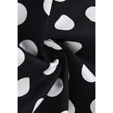 Anni Coco Women's Halter Polka Dots 1950s Vintage Swing Tea Dress - Small - 1st - Black & White Dots
